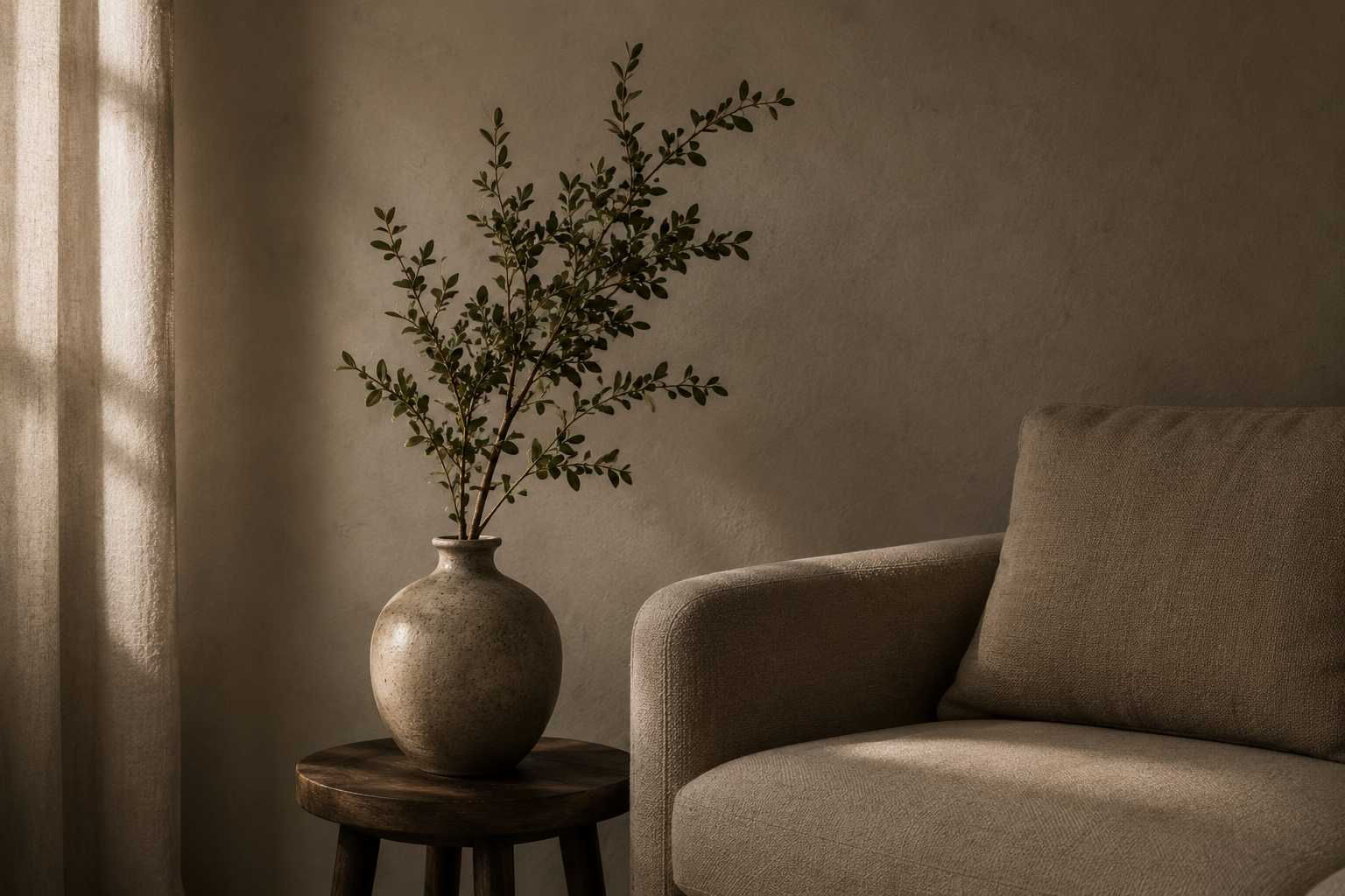 Plant couch aesthetic