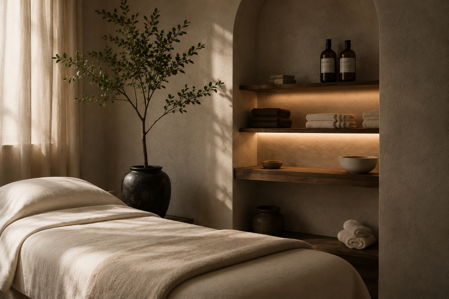 Treatment room interior